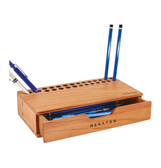 MGT-RK412-K Doğal Ahşap Masaüstü Organizer