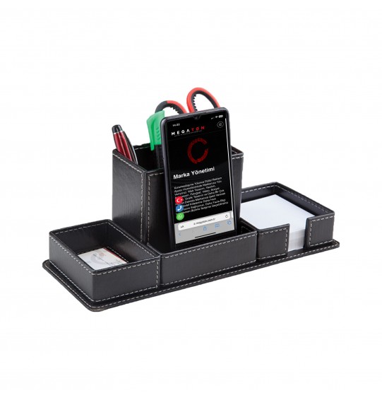 MGA-MS961 Siyah Suni Deri Masa Seti