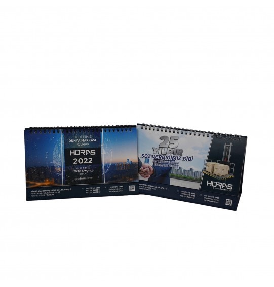 MGST101 Üstten Spiralli Masa Takvimi  