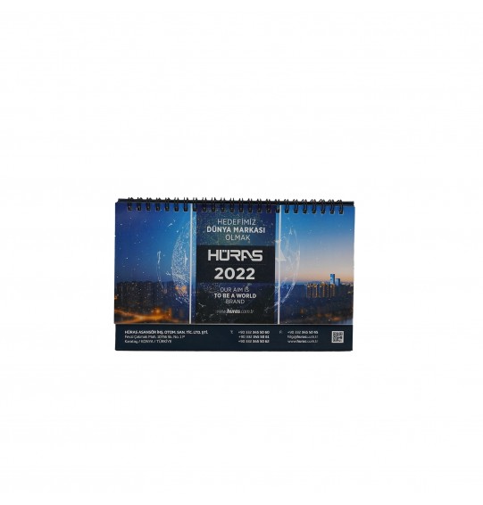 MGST101 Üstten Spiralli Masa Takvimi  