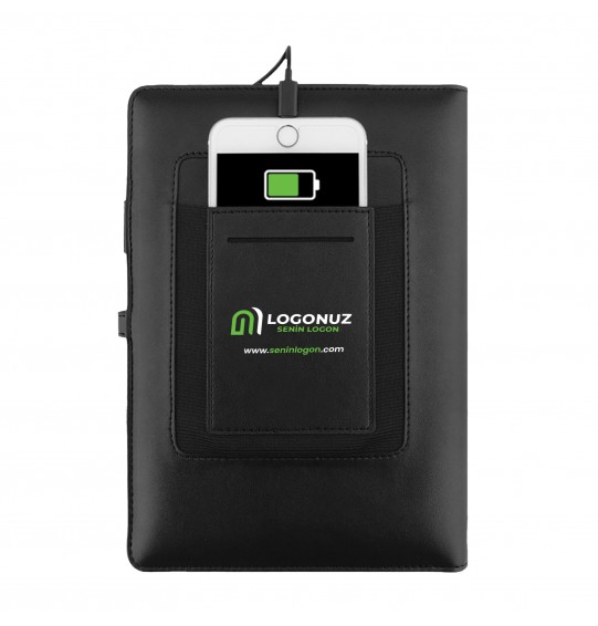 MGA-P163-32 Siyah Organizer Powerbank  8000 mAh - 32 GB USB