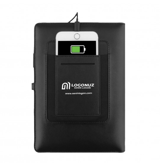 MGA-P163-32 Siyah Organizer Powerbank  8000 mAh - 32 GB USB