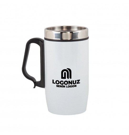 MGA-T5304 Beyaz Çelik Kupa / 240 ml