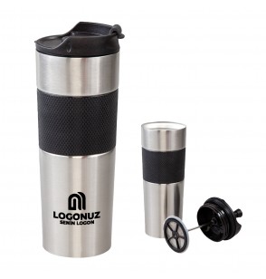 MGA-T5312 Krom French Press Çelik Termos / 450 ml