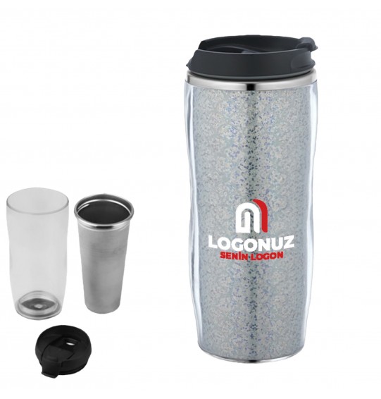 MGA-T5319 Şeffaf Çelik Kupa / 400 ml