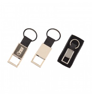 MGA-R2005 Füme Metal Suni Tek Taraflı Deri Anahtarlık 