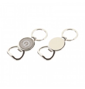 MGA-R6603 Krom Tek Taraflı Metal Anahtarlık