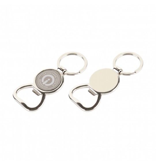 MGA-R6603 Krom Tek Taraflı Metal Anahtarlık