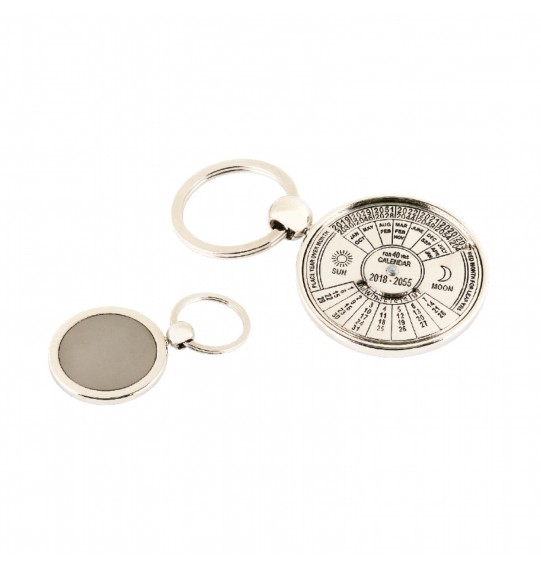 MGA-R6606 Krom Tek Taraflı Metal Anahtarlık