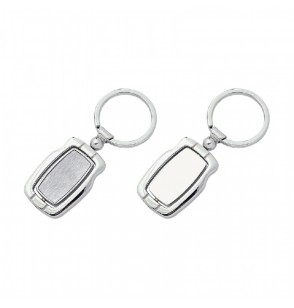 MGA-R90028 Krom Tek Taraflı Metal Anahtarlık