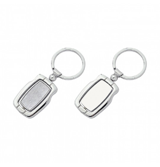 MGA-R90028 Krom Tek Taraflı Metal Anahtarlık