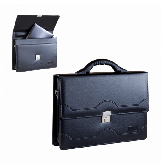 MGA-A700-L Siyah Laptop Bölmeli Evrak Çantası