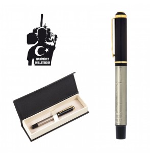 MGA-KS661-KR Millet Kabartma Figürlü Metal Roller Kalem Seti