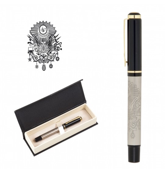 MGA-KS661-KR Tuğra Kabartma Figürlü Metal Roller Kalem Seti