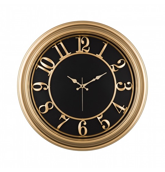 MGA-S1963-A Siyah-Gold Duvar Saati